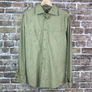 Oakley Mens Shirt Double Cuff Size Medium Tan